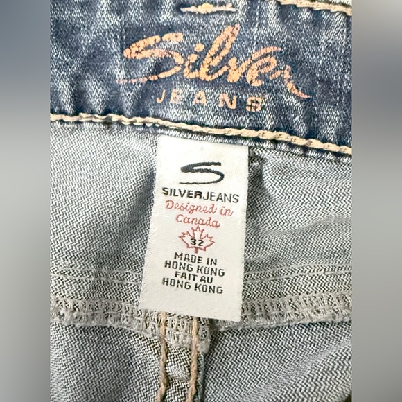 Silver “Tina” Slim Fit Flare Mid Rise Stretchy Figure Flattering Jeans Size 32 - Picture 11 of 14
